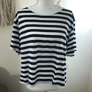 Black & White Stripped Box Tee